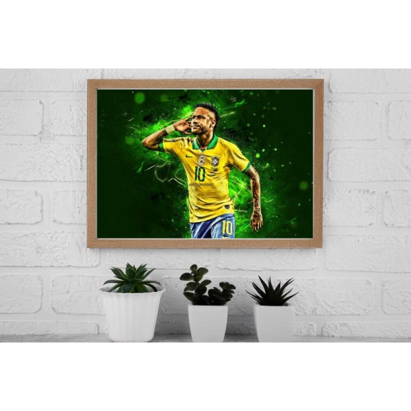 Neymar Affisch 30×40 CM