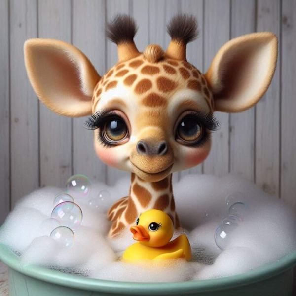 Giraff  Affisch 30×40 CM
