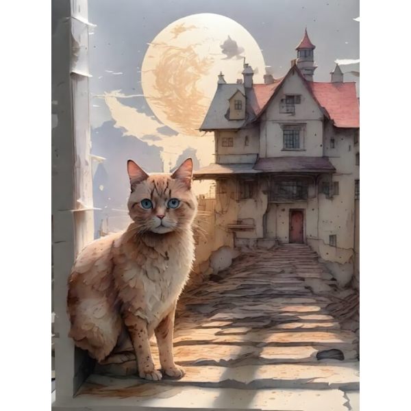Katt Affisch 40×50 CM