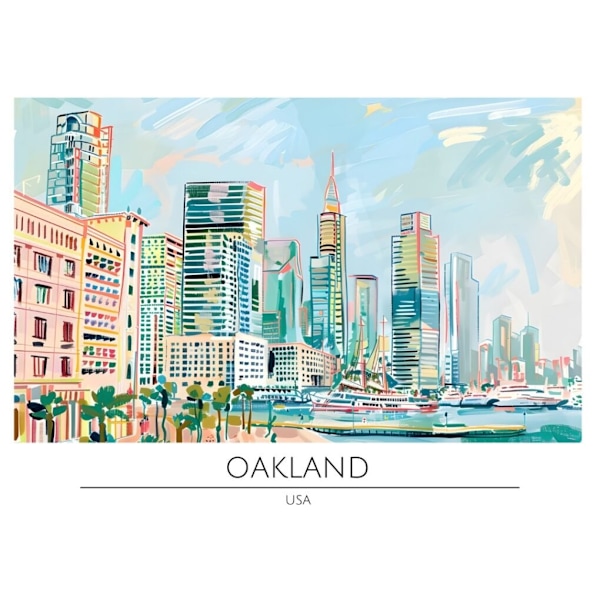 Världsstäder Affisch/Poster/Print/Tavla Storlek 50×70 CM