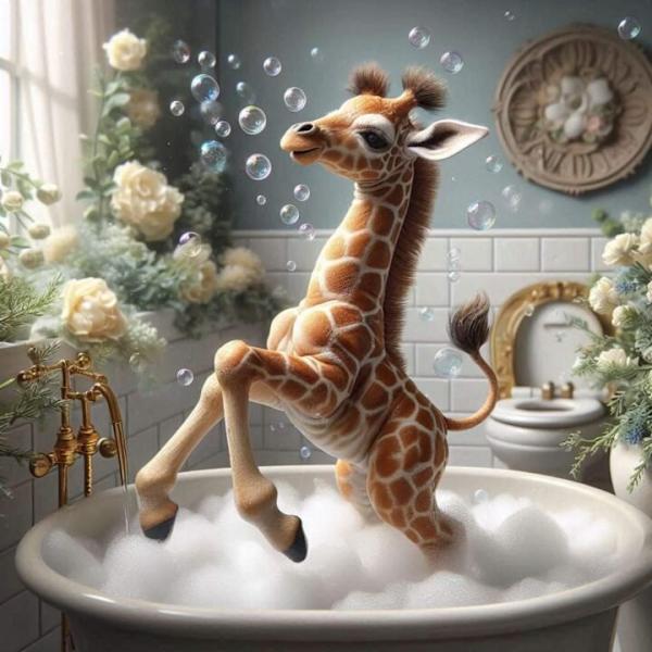 Barnrum Giraff Affisch 30x40 cm