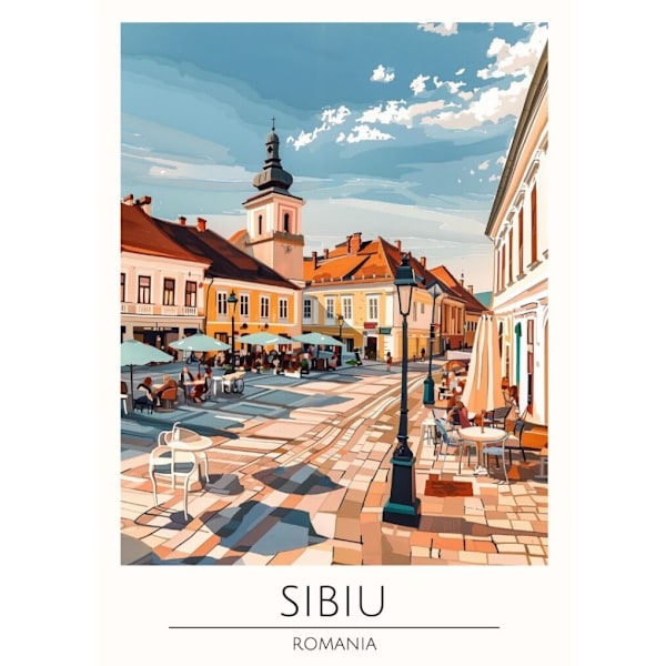Världsstäder Affisch/Poster/Print/Tavla Storlek 50×70 CM