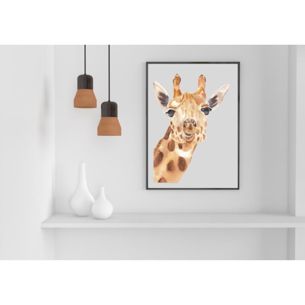 Barnrum Giraffe Affisch 21×30 CM