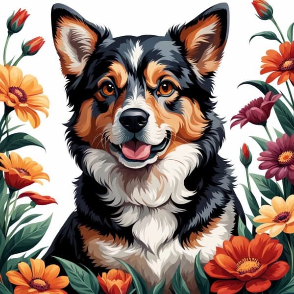 Hund Affisch 30×40 CM