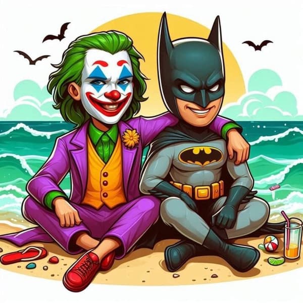 Batman och Joker Affisch A2