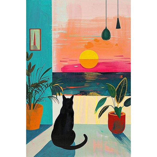 Katt Poster 21×30 CM