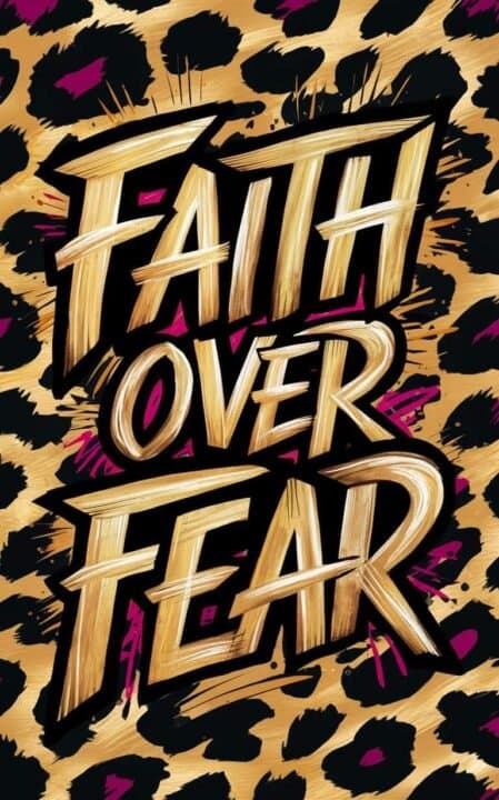 Faith over Fear Affisch A2
