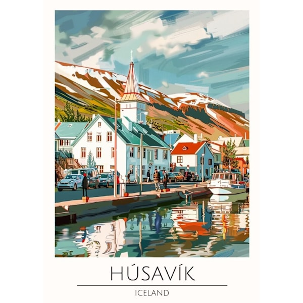 Världsstäder Affisch/Poster/Print/Tavla Storlek 50×70 CM