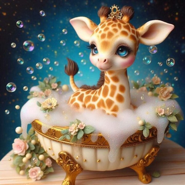 Barnrum Giraff Affisch A3