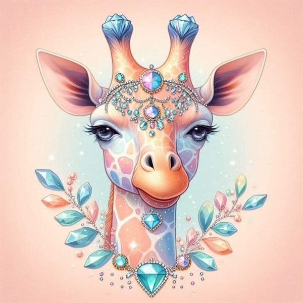 Giraff Affisch  21x30 cm