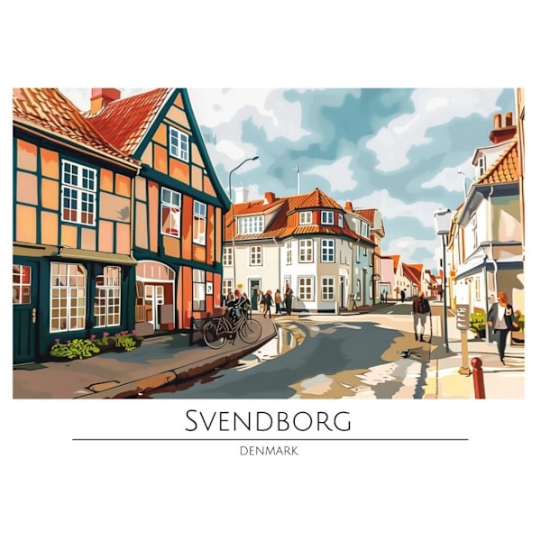 Världsstäder Affisch/Poster/Print/Tavla Storlek 50×70 CM