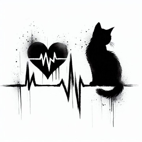 Katt Poster 21x30 cm