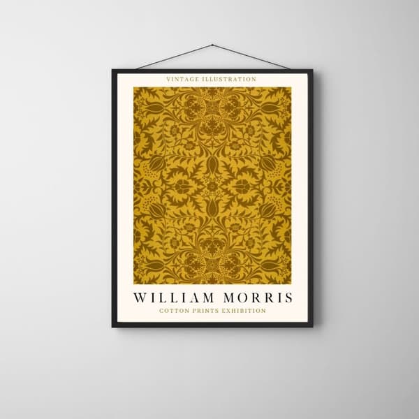 William Morris Retro Poster – Blommig Väggdekoration