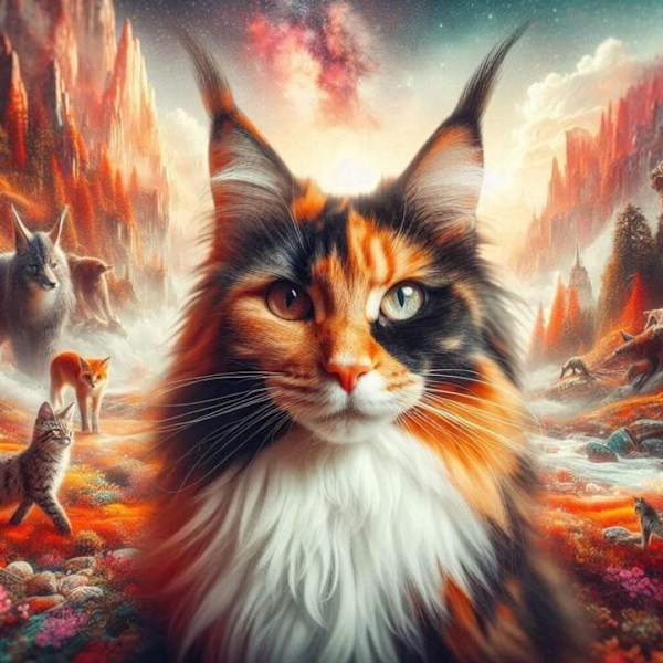 Katt Affisch  40x50 cm