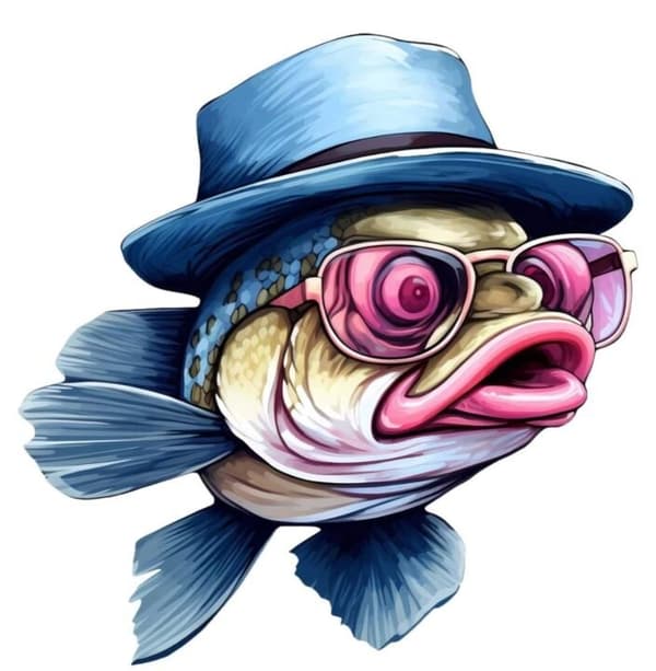 Barnrum Fisk Affisch 50x70 cm