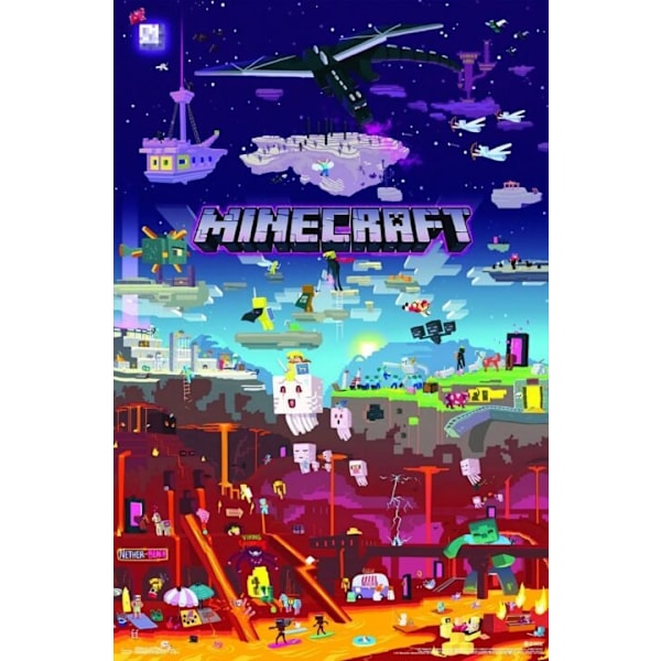 Minecraft Affisch – Högkvalitativt Tryck