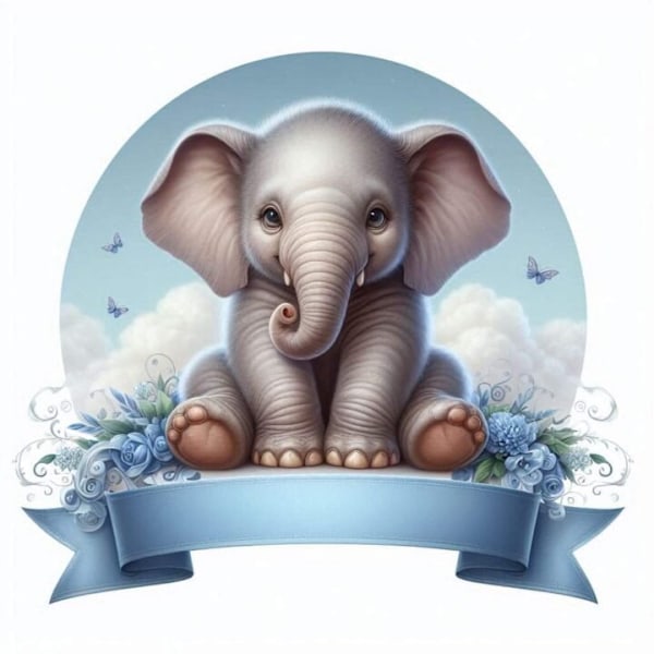 Elefant Affisch A3