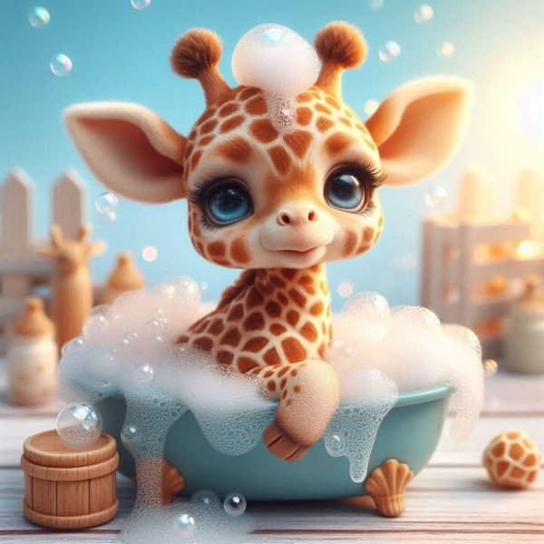 Barnrum Giraff Affisch 30x40 cm