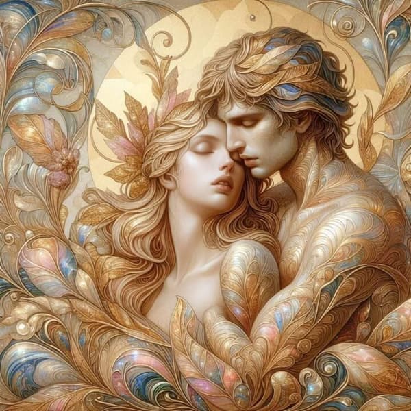 Romantiskt kärleksfullt Affisch A2