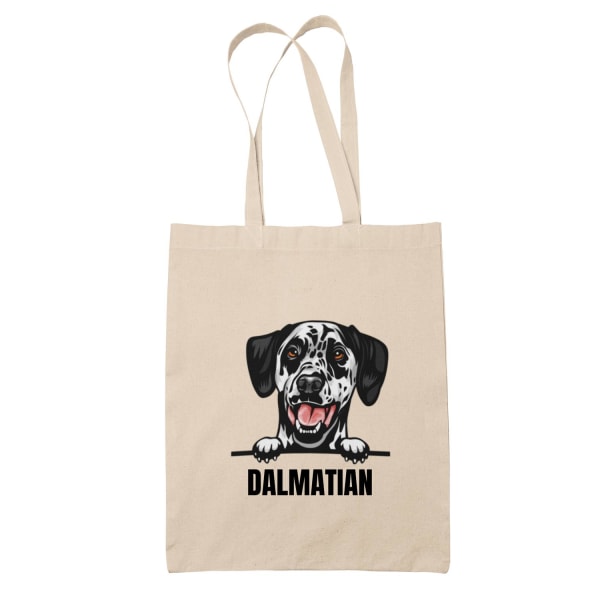 Dalmatialainen laukku koirarodun ostoskassi Nature one size