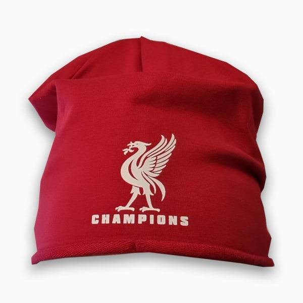 Liverpool style Champions beanie hat - Liverbird ski hat Red one size