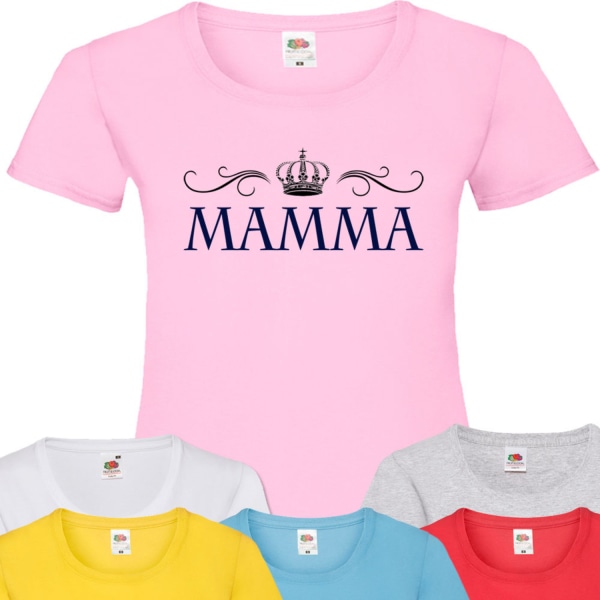 Dam mamma t-shirt - flera färger Grå T-shirt - Large 