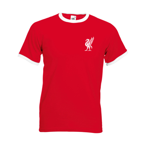 Liverpool stil t-shirt med Liverbird Retro trøjer S