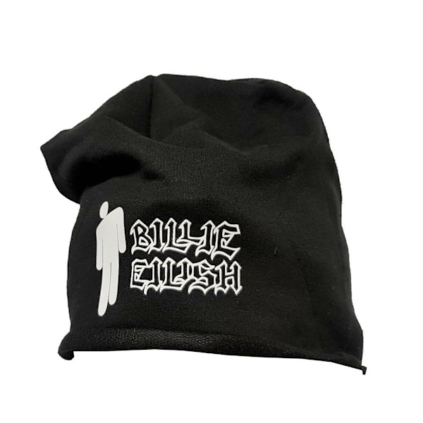 Billie Eilish beanie mössa hat B&W - One size