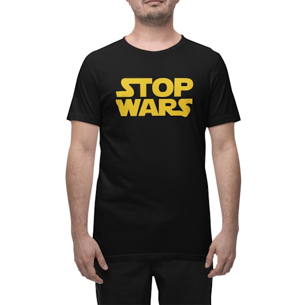 T-shirt med Stop Wars design M