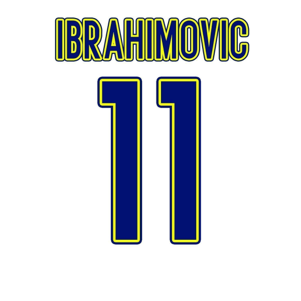 Zlatan Ibrahimovic Sverige  t-shirt med Return of the king tryck White Large