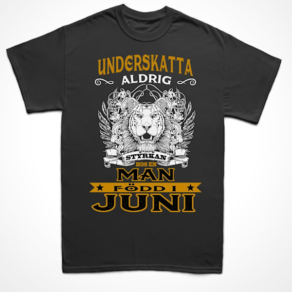Födelsemånad T-shirt  - perfekt present - född i juni M