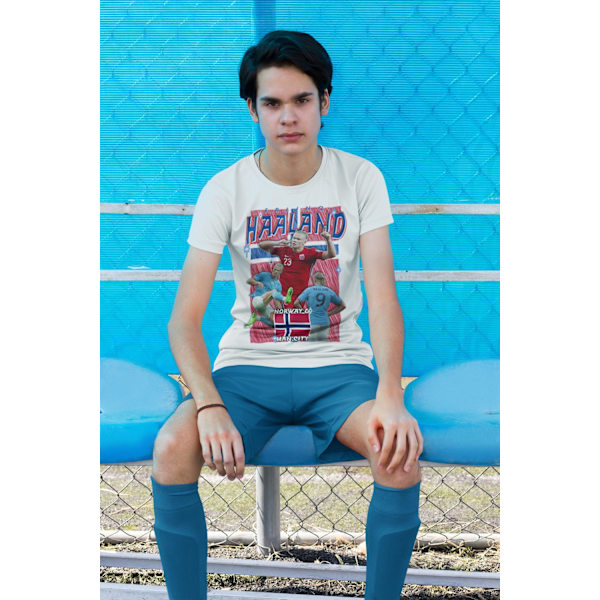 Erling Haaland Norge manchester City t-shirt  sportströja 130cl 7-8år