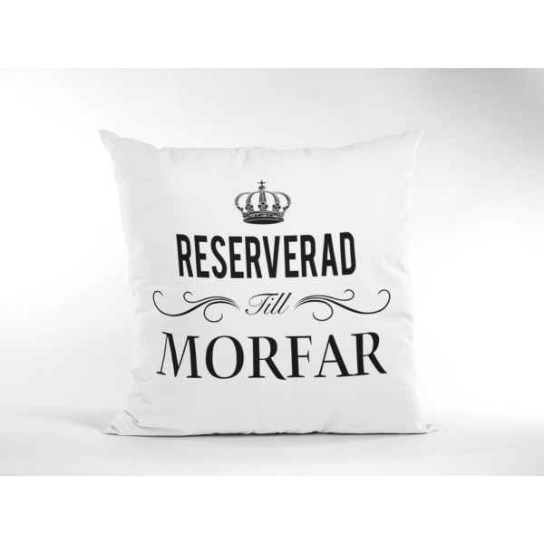 Reserverad till Morfar kuddfodral 40x40cm