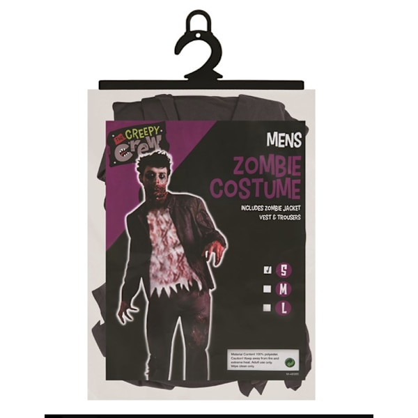Halloween maskeraddräkt - Zombie M