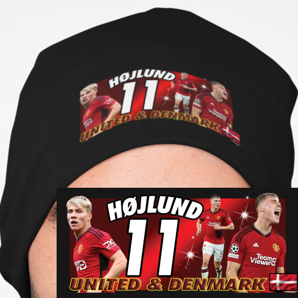 Højlund pipo hattu United & Denmark pelaaja - yksi koko