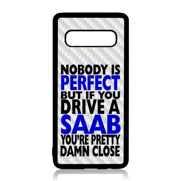 Samsung S10 PLUS skal med Nobody is perfect Saab design