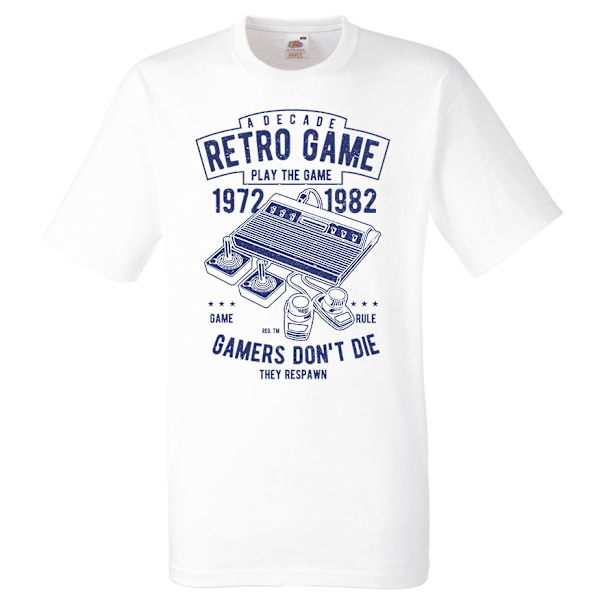 Gamer T-shirt - Retro Game , Atari stil design M
