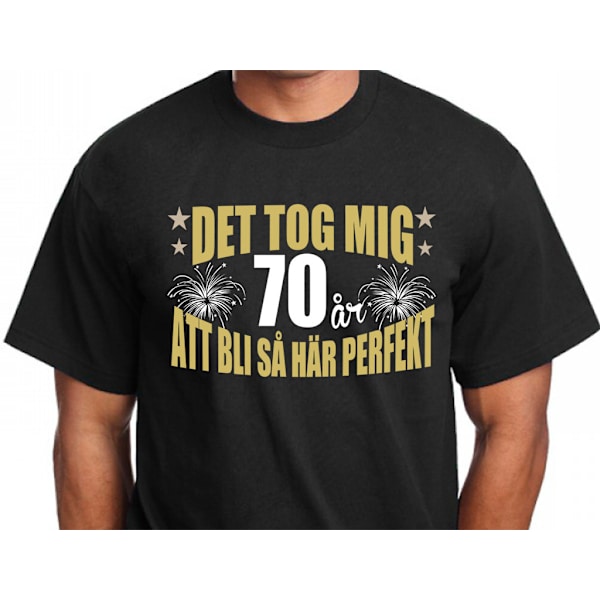 Födelsedag T-shirt - Det tog 70 år att bli perfekt XL