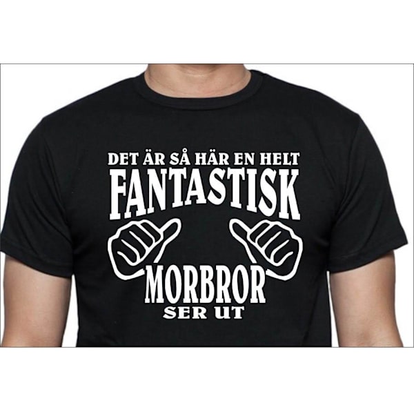 Svart T-shirt Det är så här en helt fantastisk Morbror ser ut XXXL