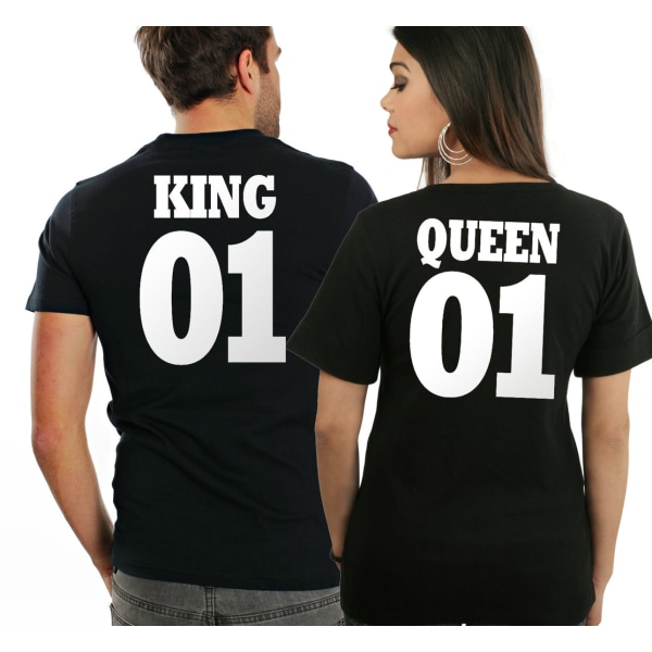 Konge eller dronning pakke med t-shirt + krus & coaster pakke King T-shirt Small & King mugg + Und