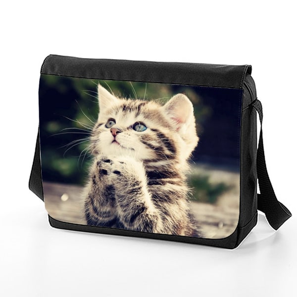 tabby kattunge väska med axelrem - Messenger Bag