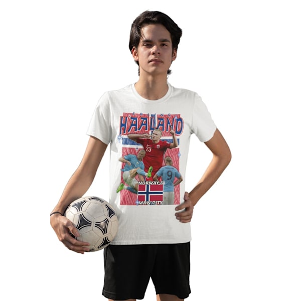 Erling Haaland Norge manchester City t-shirt  sportströja 130cl 7-8år