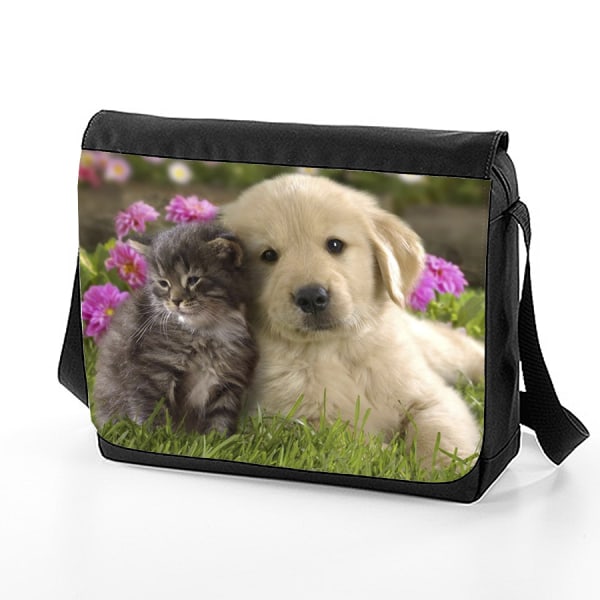 Pentu- ja kissanpentulaukku olkahihnalla - Messenger Bag