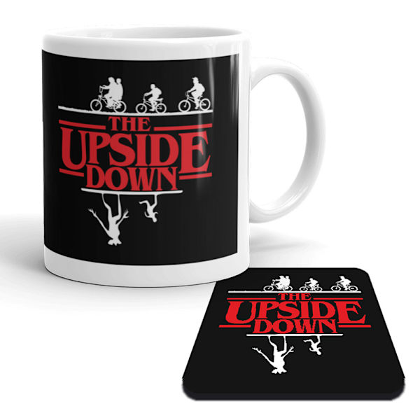 Mugg + Underlägg med Stranger things design - The upside down