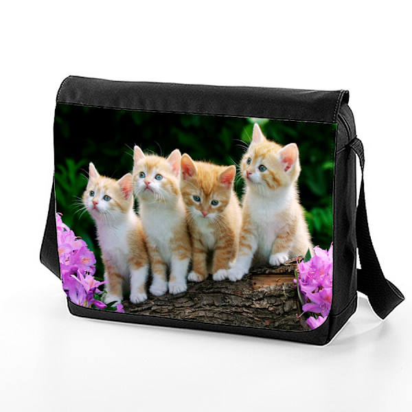 Fyra kattunge väska med axelrem - Messenger Bag