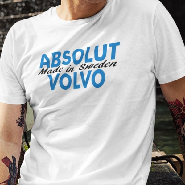 Absolute Volvon valkoinen t-paita - Valmistettu Ruotsissa XXL
