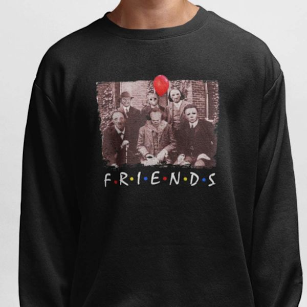 Sweatshirt till halloween med Pennywise, Jigsaw & friends S