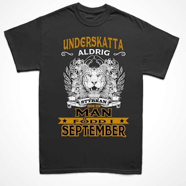 Födelsemånad T-shirt  - perfekt present - född i september L