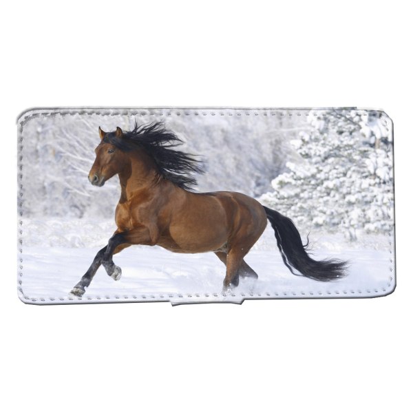 iPhone 11 Plånboksfodral Snö häst skal fodral