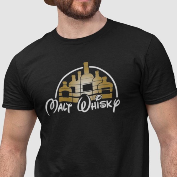 Malt Whisky sort t-shirt XXL